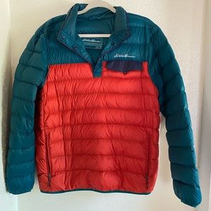Eddie Bauer Stratuslite Down Snap Pullover